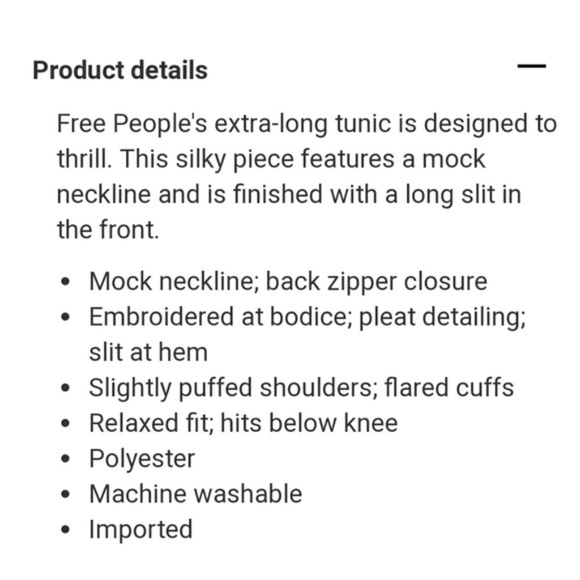 NWT Free People New Day Floral- Embroidered Tunic - Picture 12 of 12